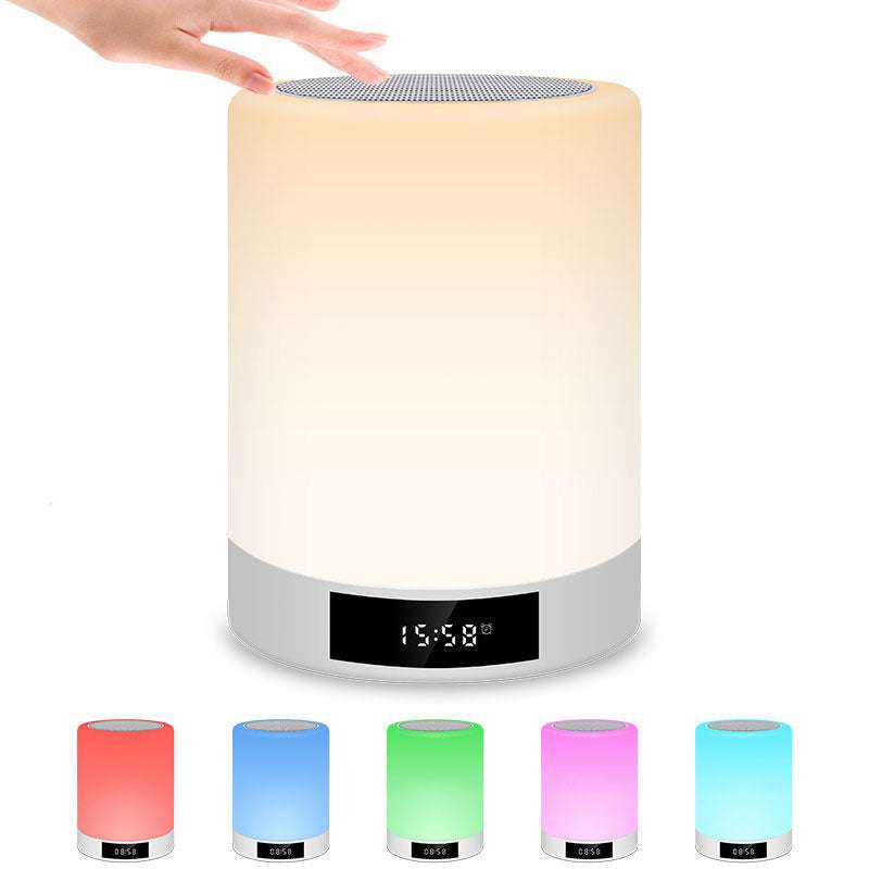 Bluetooth Speaker Alarm Clock - USB Night Light LED | Music