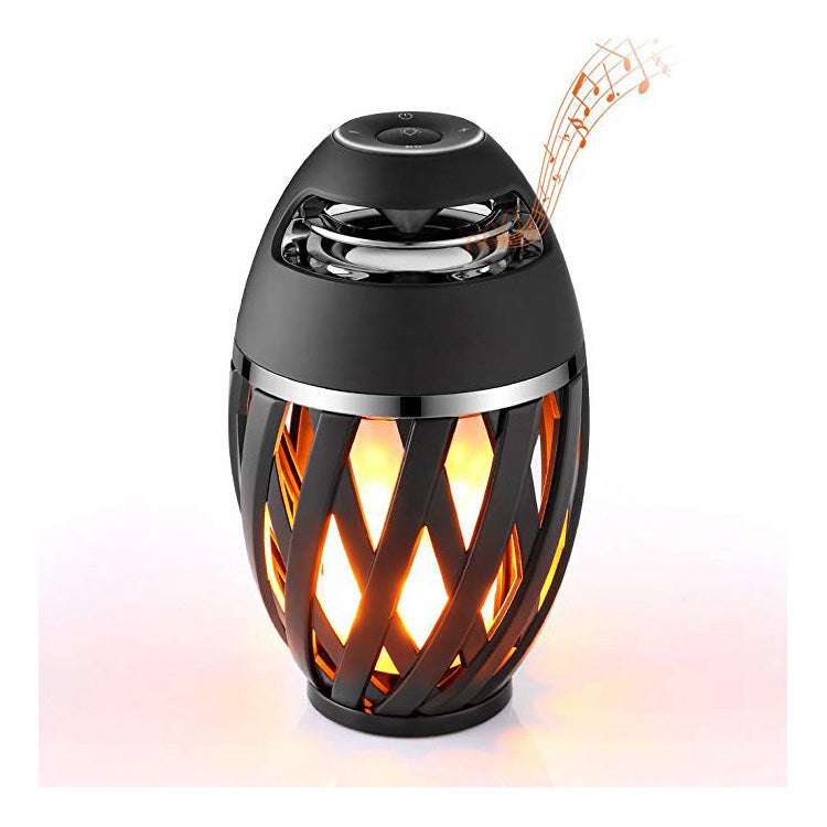 Bluetooth speaker with flame-inspired LED illumination