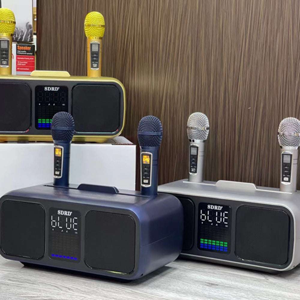 SD318 Bluetooth Speaker Wireless Mic | Dual Speaker