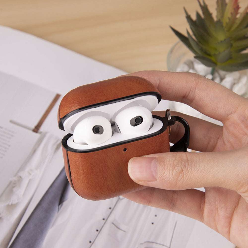 Airpods 4 Wireless Bluetooth Headset LeatherProtective Cover