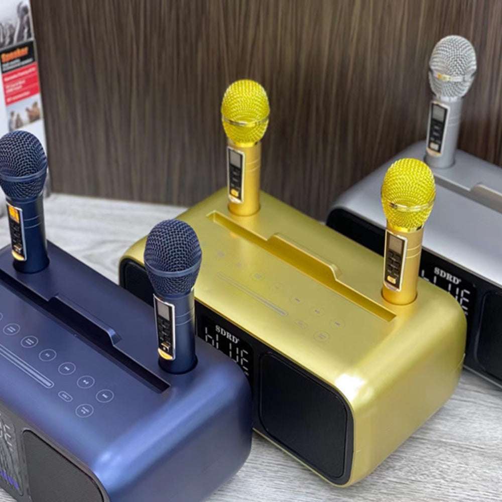 SD318 Bluetooth Speaker Wireless Mic | Dual Speaker